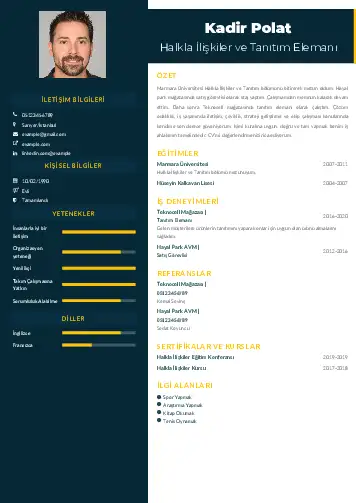 Halkla İlişkiler Cv Örnekleri cv indir